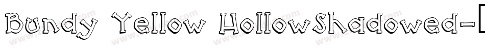 Bundy Yellow HollowShadowed字体转换